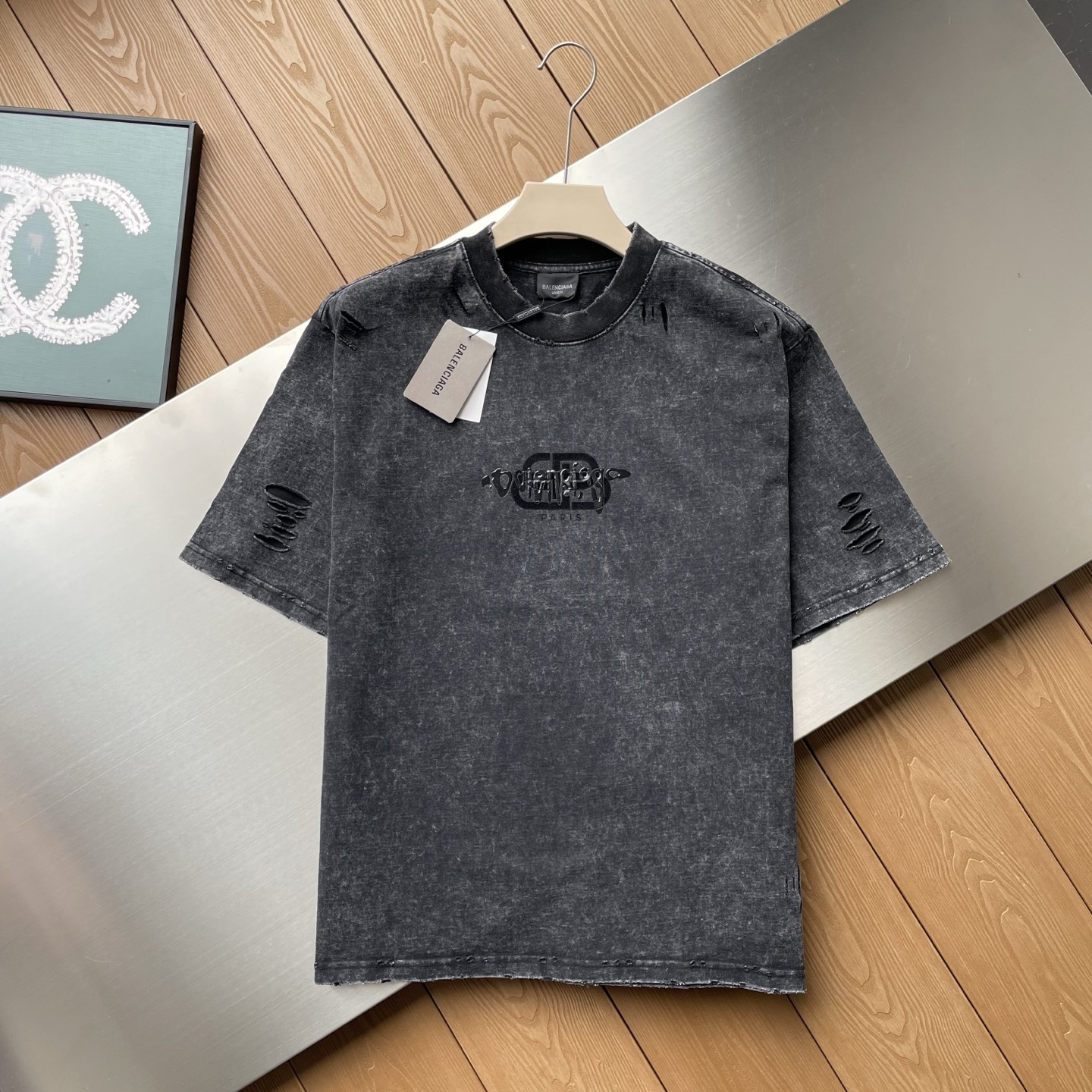 Balenciaga Rhinestone Cotton T-Shirt - Style 01